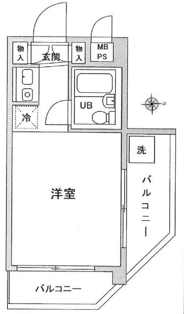 アマドリア豪徳寺 401号室 間取り