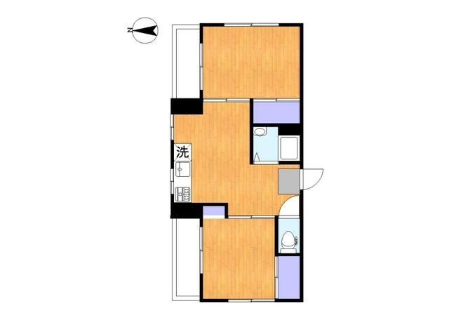 ニューノガタ 101号室 間取り
