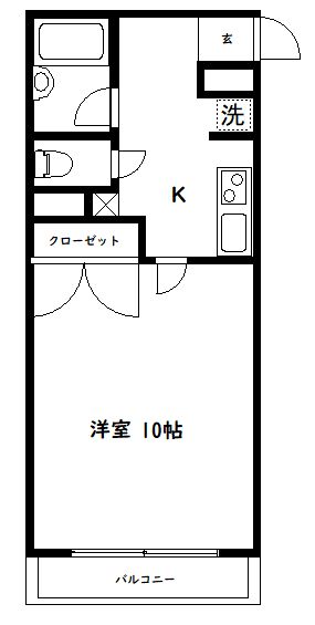 ル・クレソンヴェール 201号室 間取り