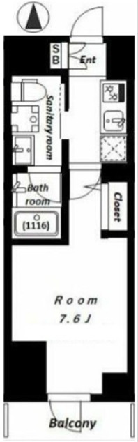 animo kudan 802号室 間取り