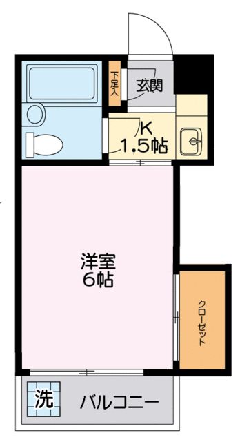 シブヤハイツ 202号室 間取り
