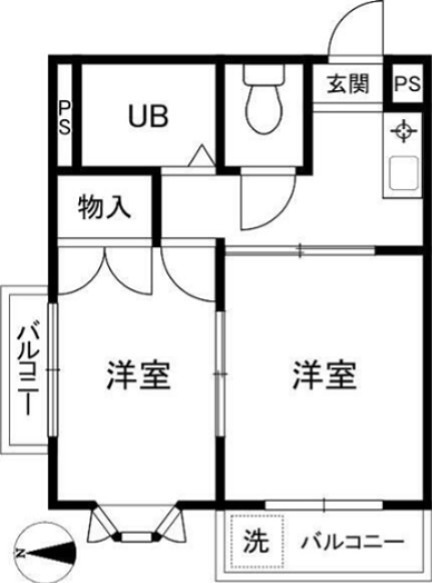 ベルハイム練馬 206号室 間取り