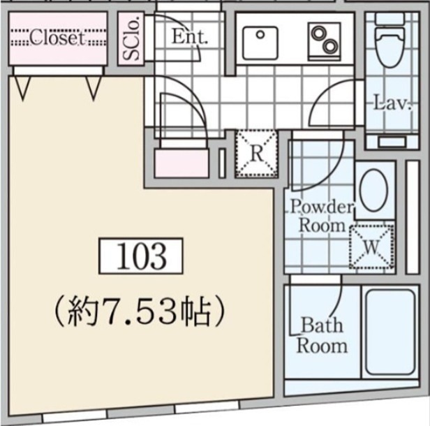 ＲｅｖｅＲｅｓｉｄｅｎｃｅ駒込 103号室 間取り