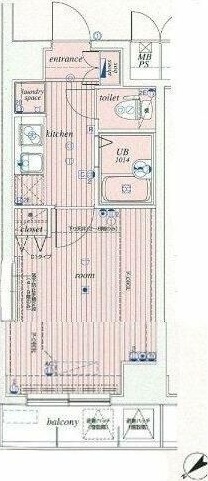 サンテミリオン新中野弐番館 903号室 間取り