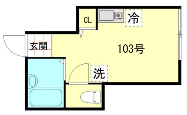 ネオス葛西 103号室 間取り