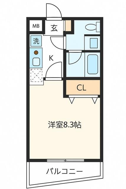 エルメゾンダイカネ 203号室 間取り