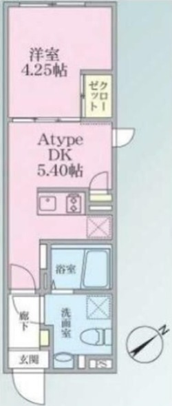 エストゥルースプラス田端 101号室 間取り