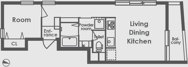 エヴァーグリーン西日暮里 402号室 間取り