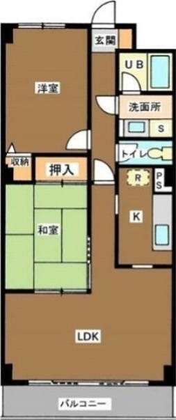 アプリコットヒル 302号室 間取り