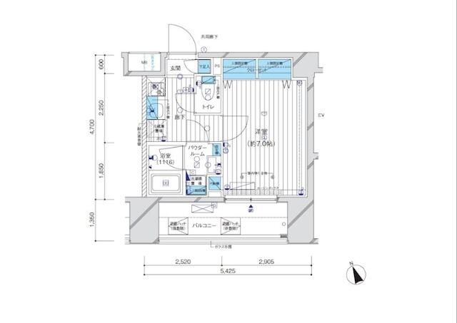 メインステージ目黒Ⅲ 間取り図