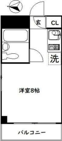 シャローム東中野 間取り図