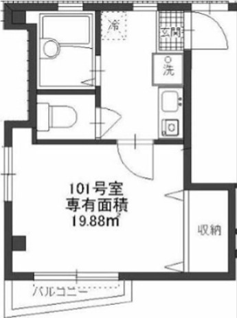 エルピア阿佐ヶ谷 間取り図