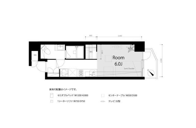 日興パレス三番町 401号室 間取り