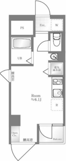 グローリア駒込 407号室 間取り