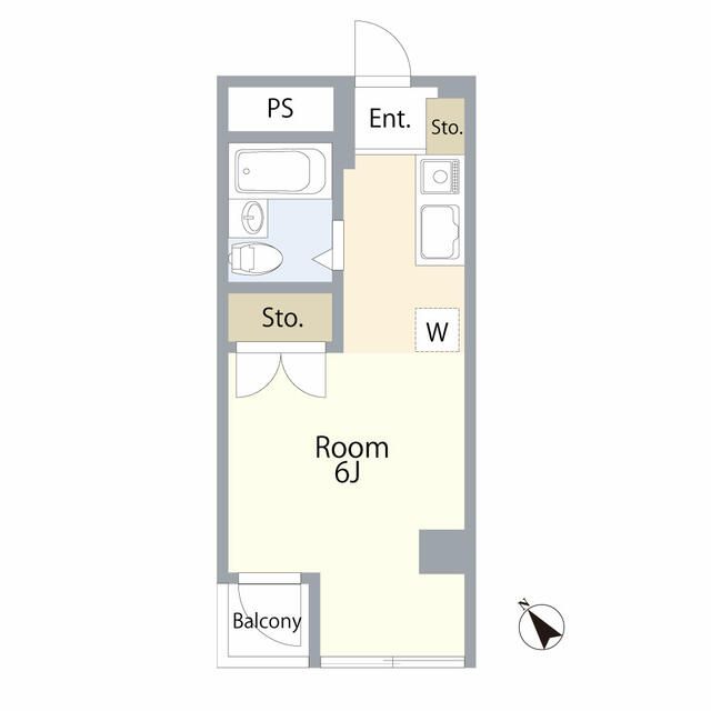プラーズ長崎 206号室 間取り