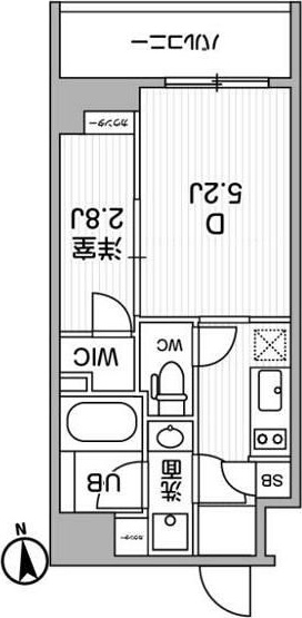 ALTERNA東池袋 303号室 間取り