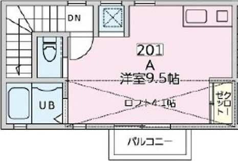 ＦＩＴ北新宿 201号室 間取り