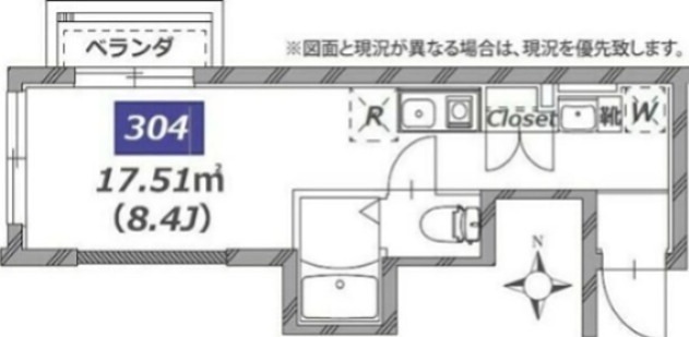 スタイルレジデンス渋谷笹塚 304号室 間取り