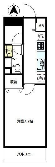 三和北新宿 902号室 間取り