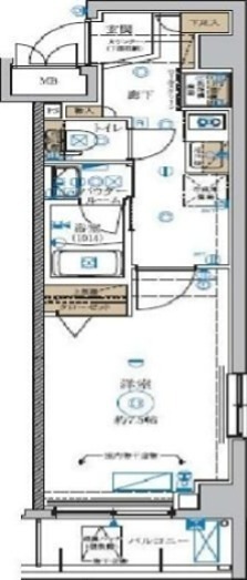 ガリシア板橋 207号室 間取り