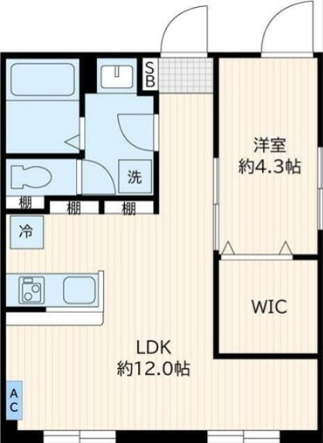 クリオラモード学芸大学Ⅰ 101号室 間取り