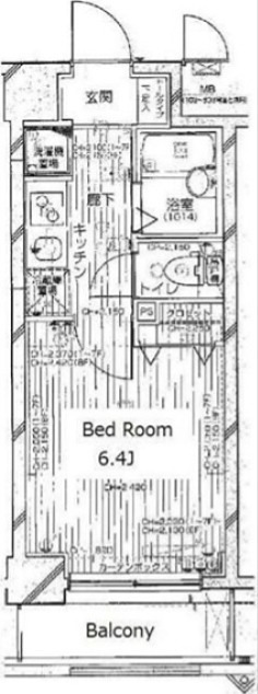 ラグジュアリーアパートメントデュオ神楽坂 102号室 間取り