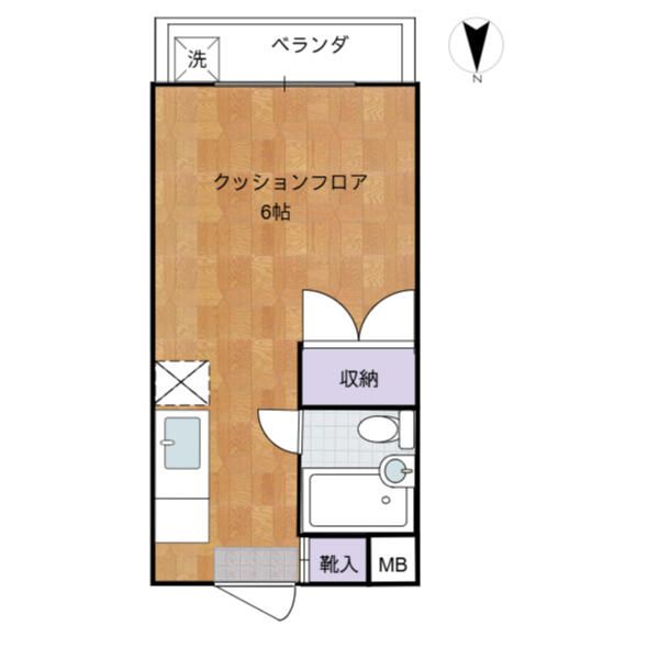 ウエストビレッジセタガヤ 203号室 間取り