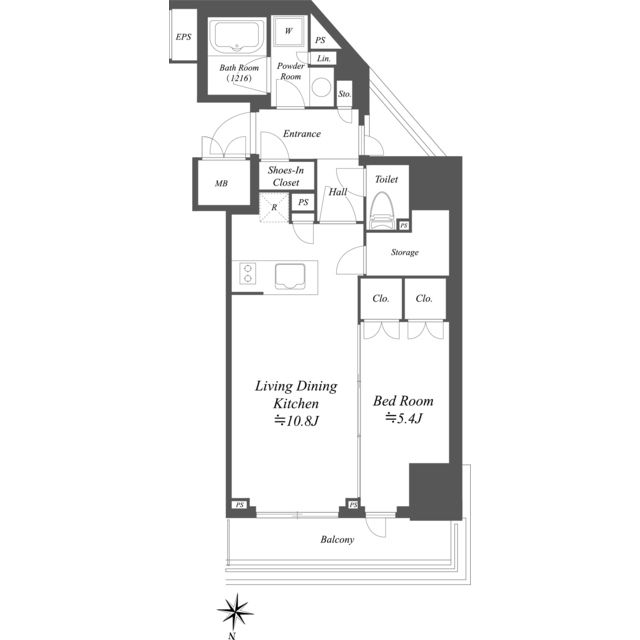AIFLAT文京本駒込 202号室 間取り