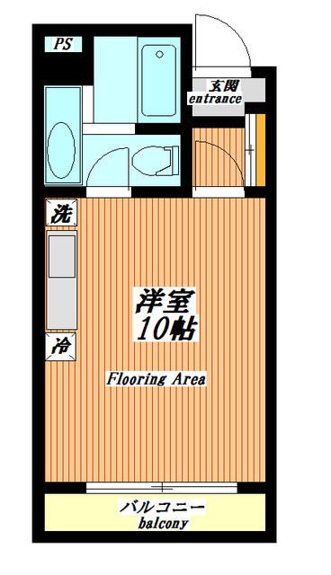 ルペルシュ 203号室 間取り