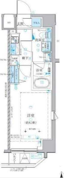 ベルシード池袋本町 601号室 間取り