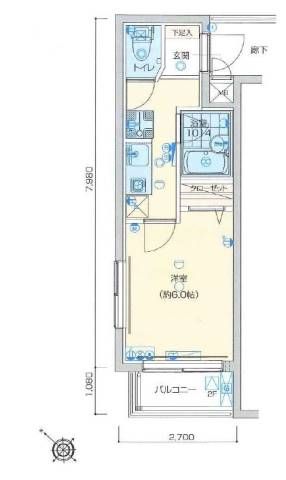 ヴェルト練馬桜台 208号室 間取り