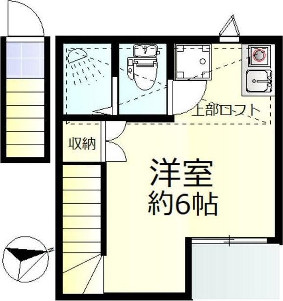 クアルト板橋 202号室 間取り