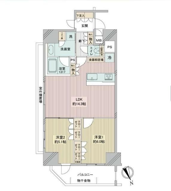 プレシス浅草雷門 203号室 間取り