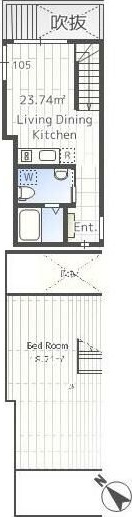 ＬＡＰｉＳ西新宿 105号室 間取り