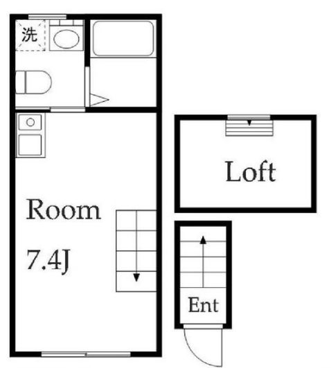 アルビオンシティ笹塚 204号室 間取り