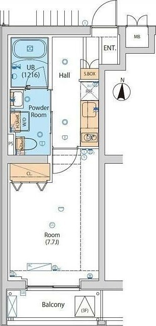 エストゥルース小竹向原 401号室 間取り