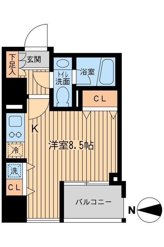 ウィルテラス千歳烏山 605号室 間取り