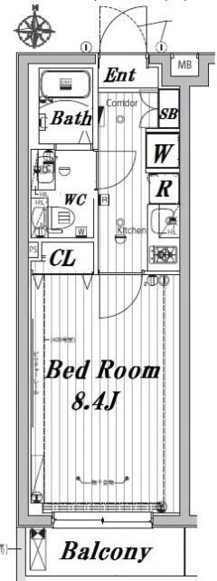 メイクスデザイン武蔵関ＷＥＳＴ 310号室 間取り