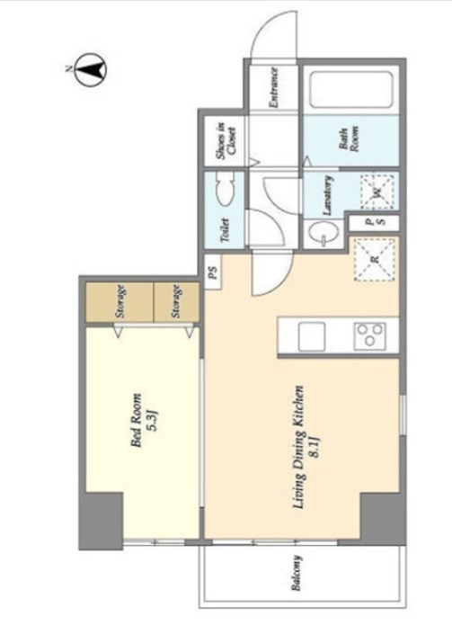 リテラス森下 206号室 間取り
