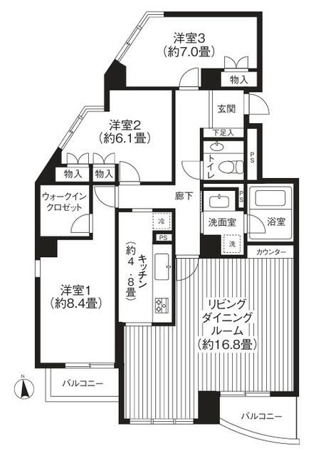 ＲＩＳ柿の木坂 間取り図