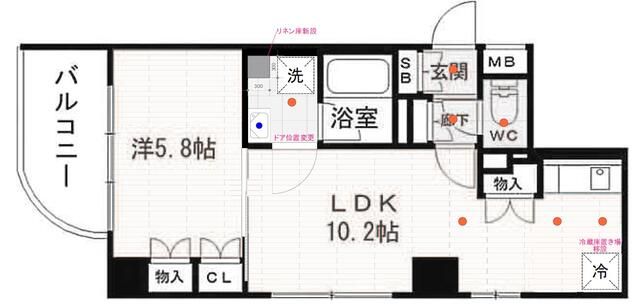 ドゥーエ五反田 404号室 間取り