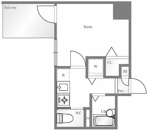 プレール文京ウエスト 602号室 間取り
