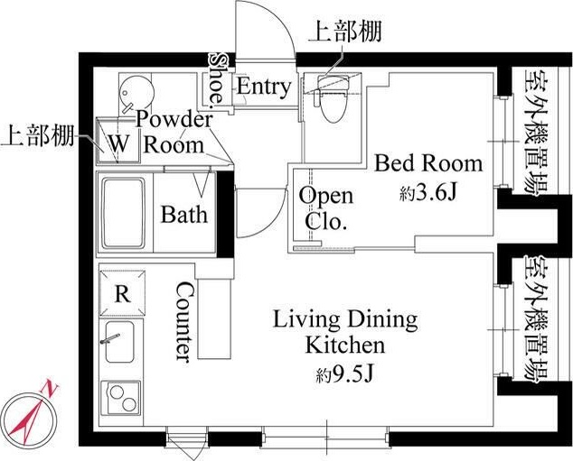 ＣＡＳＡ　ＧＲＡＺＩＥ　杉並和田 402号室 間取り