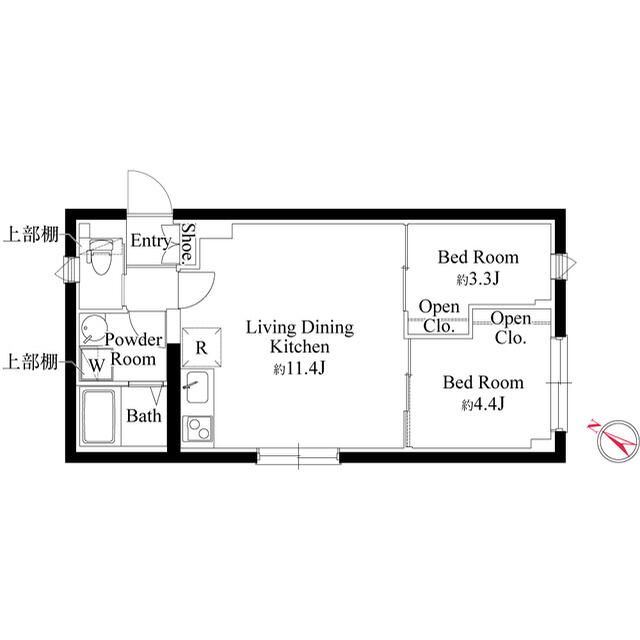 ＣＡＳＡ　ＧＲＡＺＩＥ　杉並和田 301号室 間取り