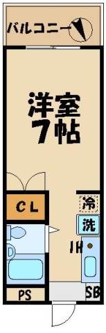 ウォンザハイムＡ 203号室 間取り