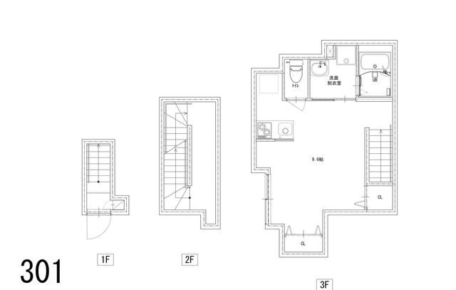 ソルナクレイシア下北沢 301号室 間取り