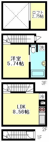 ニューディレクトレジデンス学芸大学 207号室 間取り