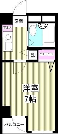 アクア江戸川橋 100号室 間取り