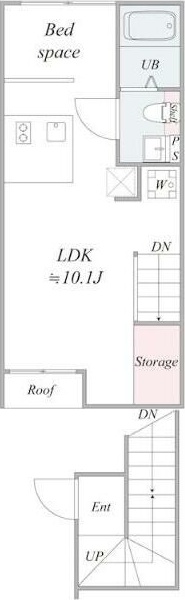ＧＲＡＮＤＥ　ＭＡＩＳＯＮ　ＳＵＧＡＭＯ 302号室 間取り