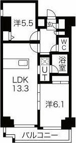 スパシエ千住大橋 707号室 間取り